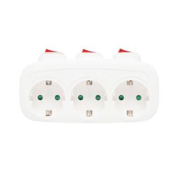 Home hálózati T elosztó, kapcsolóval (TPF 3K)