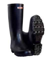 Gumicsizma hosszított szárú fekete matt 40 Tigar (12667)