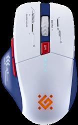 Defender Vezeték nélküli gamer egér Tisa GM-126 fehér+kék, LED, 7D, 2,4+BT, 1600 dpi