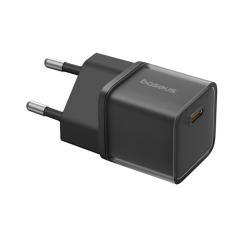 Baseus GaN5S hálózati töltő Type-C aljzat (30W, PD gyorstöltő 3.0, GaN5S) FEKETE