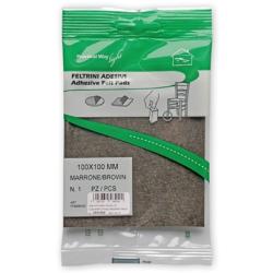 Csúsztatófilc öntapadó 100x100 mm barna (3341560)