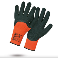Rostaing kötött, latex bevonatú, téli védőkesztyű 10
