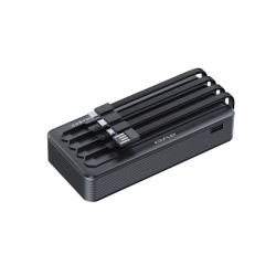 Awei vésztöltő Type-C aljzat (20000mAh, 22.5W, PD gyorstöltő, LED + beépített 2 Type-C/microUSB/ligh