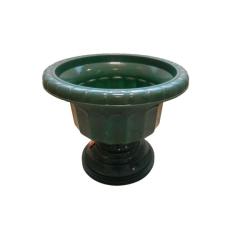 Görög váza, 34 cm, zöld műanyag (93)