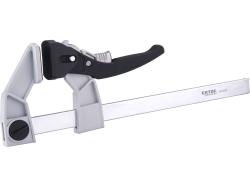 Extol Premium asztalos szorító, racsnis, ALU+acél+műanyag, 250×90 mm (8815085)