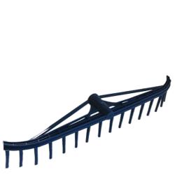 Műanyag begyűjtő gereblye 16 fogú erősített 55 cm (15447)