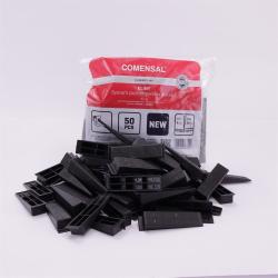 Újrafelhasználható csempeszintező ék 50db, fekete (3385145)