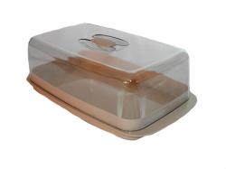 Sütisdoboz vajszínű műanyag, tetővel 36,5x21x11,5 cm (256)