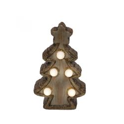 Home LED-es kerámia figura, fenyőfa (KDC 15/T)