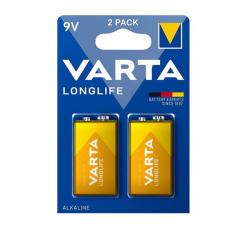 Varta LONGLIFE tartós elem (6LR61, 9V, alkáli) 2db/csomag