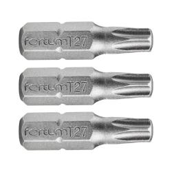 Fortum behajtóhegy TORX, 3 db, S2 acél; T 27×25mm, bliszteren (4741427)