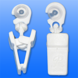 SB függönycsipesz, műanyag kis görgővel, 20 db/dob (3973218)