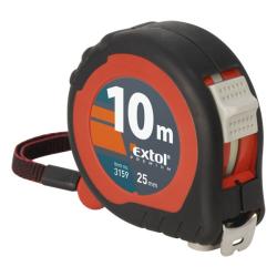 Extol Premium mérőszalag 2 stoppos 10mx25mm, gumis (3159)