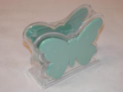 Pillangós műanyag szalvétatartó, menta (178/2)