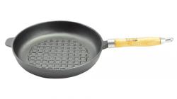 Grillserpenyő öntöttvas 24 cm kerek (10374)