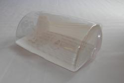 Kenyértartó mintás ajtóval fehér műanyag (554)