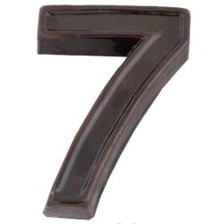 SB  kerámia házszám 7 barna 12cm (3970027)