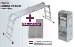 Krause Corda létra univerzális csuklós 4x3 fokos dobogóval (085214)