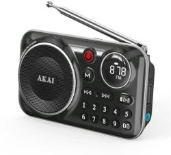 AKAI FM rádió audio lejátszó fekete (APR-500BK)