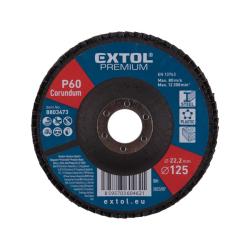Extol Premium lamellás csiszoló 125×22mm, kúpos, P80 (8803474)