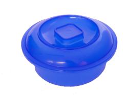 Kerek, hőálló műanyagtál fedéllel 1 l (18)