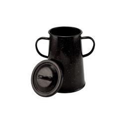 Perfect Home zománcozott zsírosbödön 2 literes, fekete (10445)