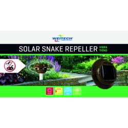 Weitech ultrahangos kígyó és gyíkriasztó, napelemes, 450-650 m2 (WK2030)
