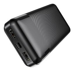 HOCO J72A Easy travel power bank (20000mAh) dual USB, fekete (HC738394)