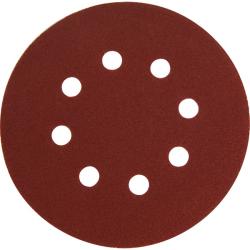 Extol Premium csiszolókorong vászon, lyukas klt. 10db, 125mm, 8 db lyukkal, P240-es, tépőzáras, 4072