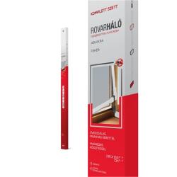 Rovarháló műanyag kerettel mágneses 130 x 150 cm ablakra szürke (8911455)