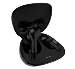 LENOVO HT06 bluetooth fülhallgató SZTEREO (v5.0, TWS, mikrofon, cseppálló, zajszűrő + töltőtok) FEKE