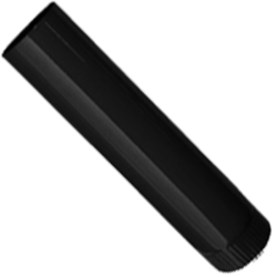 Füstcső 500 mm fekete fi 150 mm (13673)
