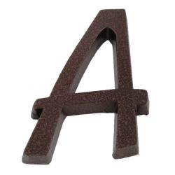 SB  alumínium házszám A betű barna 11cm (3970051)