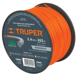 TRUPER HTR3-95 szegélynyíró damil, kerek,  2,4mm/262m (T17643)