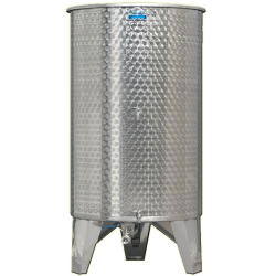 Inox 800 l-es bortartály, úszófedeles, paraffinos, 3 csappal (Zottel) (10502)