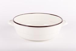 Bonyhádi zománcozott fülestál 32 cm