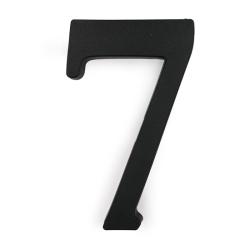 Műanyag házszám 19 cm, matt fekete 
