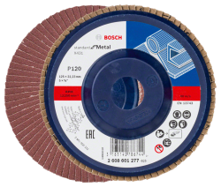 Bosch X431 Alox legyezőtárcsa, átmérő 125 mm, P120 (2608601277)