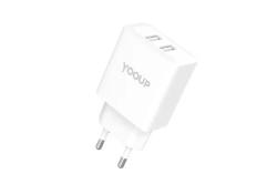 YOOUP NC76-B dupla hálózati töltő 12W