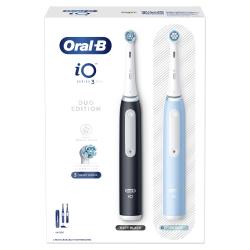 Oral-B iO3 Matt Black + Ice Blue elektromos fogkefe 2db/csomag (10PO010401)