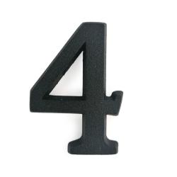 SB öntapadós ajtószám 4 matt fekete 4,5cm (3970204)