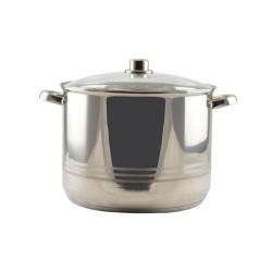 Rozsdamentes fazék + fedő 30 cm (13974)