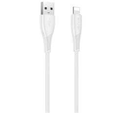 Awei CL-182L adatkábel (USB - lightning, 2.4A, 100cm) FEHÉR