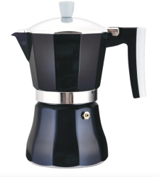Perfect Home Azzurro kotyogós kávéfőző, 6 személyes, fekete (16663)