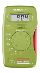 Extol Craft digitális multiméter; Amper/Volt/Ohm mérő (417400)