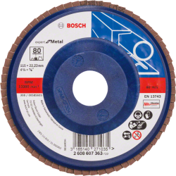 Bosch X551 Zirkon legyezőtárcsa, átmérő 115 mm, P80 (2608607363)