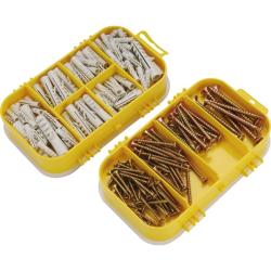 Extol forgácslapcsavar és műanyag tipli készlet (1445)