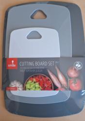 MPM Smile vágódeszka készlet, 3db szürke-bézs (SDB-7)