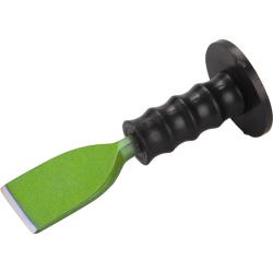 Extol Laposvéső, műanyag kézvédővel; 230mm, 57 mm széles vágóél (16 mm szár), edzett, hőkezelt széna