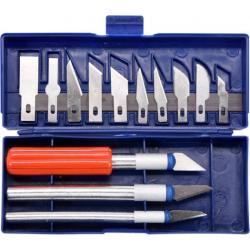 Vorel modellező kés készlet pengékkel, 16 részes (TOY-76305)